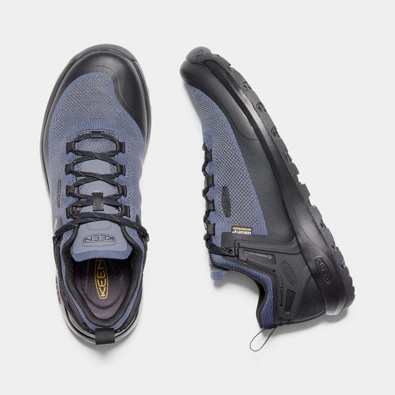 Keen 靴 | キーンシチズンエボウォータープルーフ 登山 靴 メンズ 青 / 黒 | Keen Citizen Evo | 826457-YPE